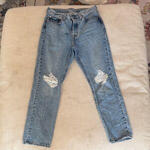 Levi's Blue Straight Leg Women's Jeans